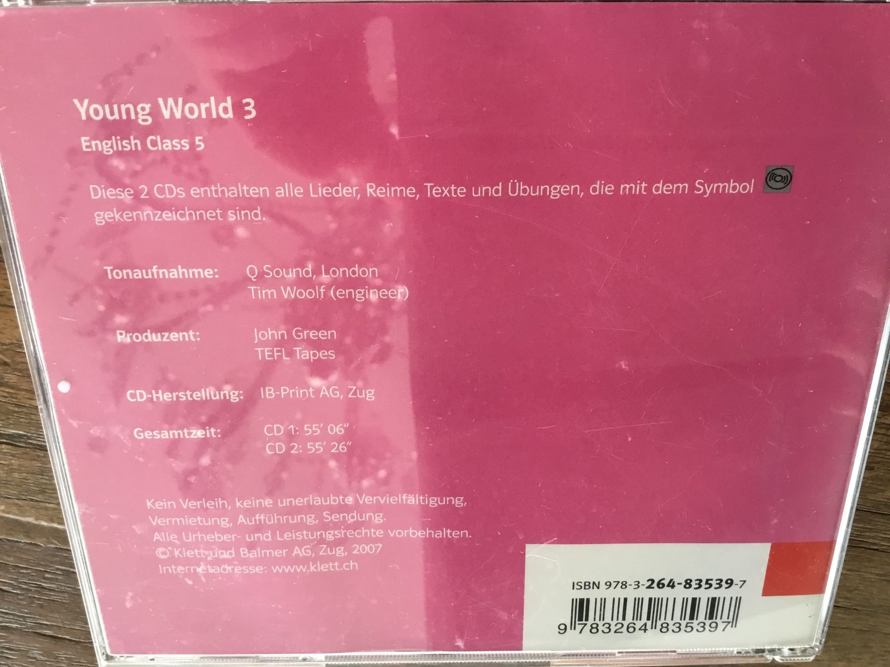 CD: Young World 3, Englisch CD, 5. Klasse, – Usato da Thierachern venduto da sweden08 1