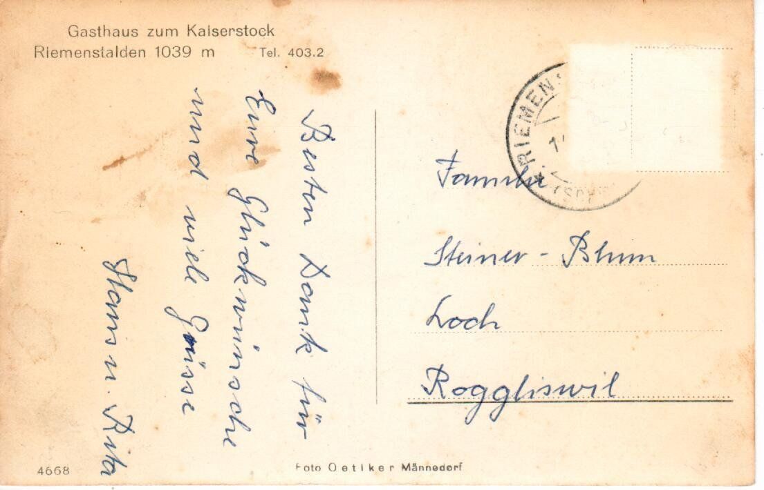 Cartoline postali: Riemenstalden – Usato da Wolhusen venduto da Curver9 1