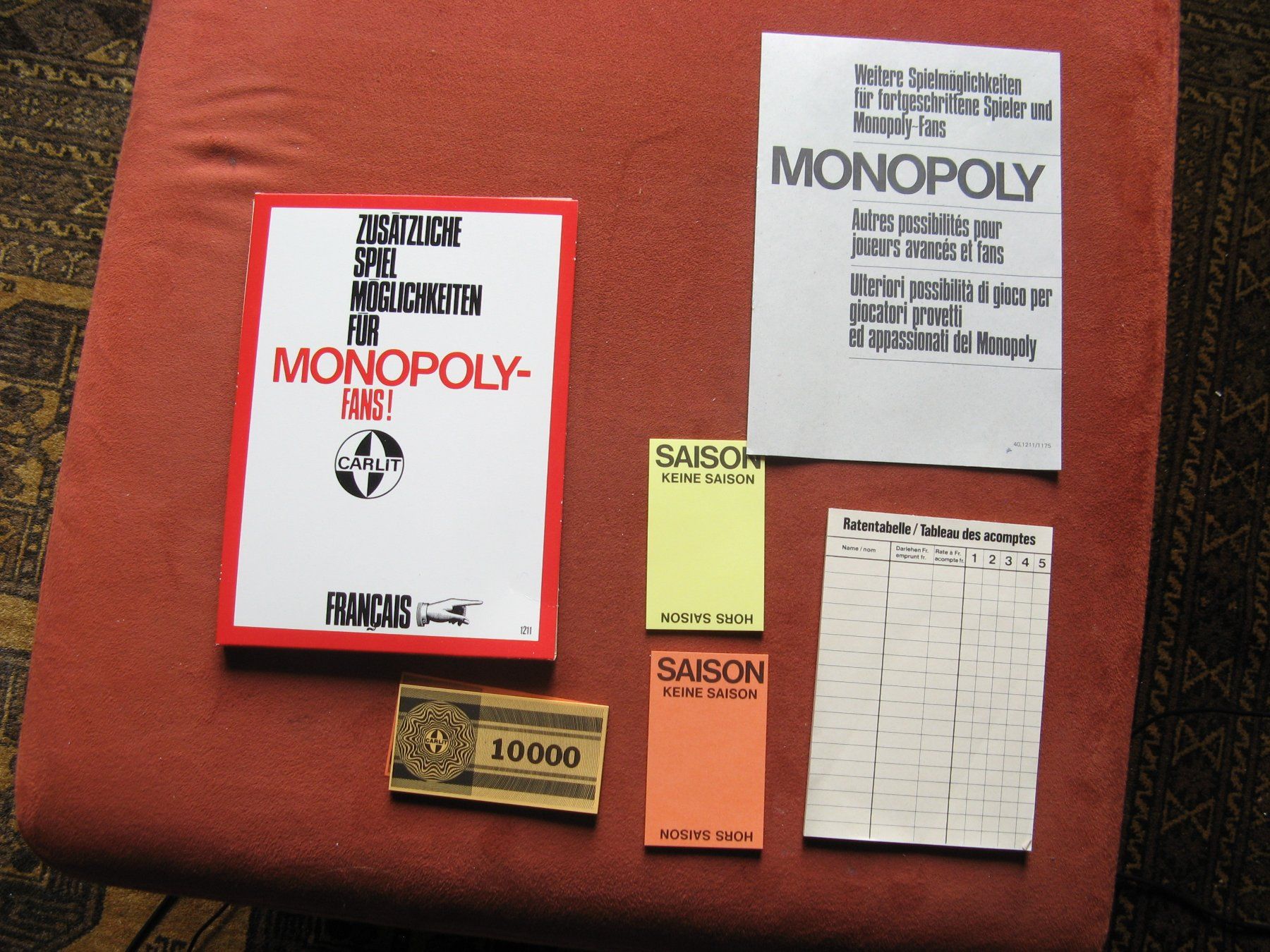 Carlit Giochi: Monopoly Grand Luxe – Usato da Zürich venduto da apil 3