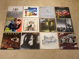 12x Vinyl: Bad Company, John Miles, Kansas, Status Quo u.a.