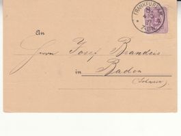 DR PK mit Mi 40 l , 1887