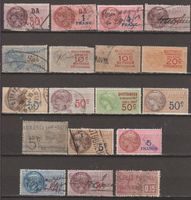 Timbres fiscaux et postaux français divers 1904