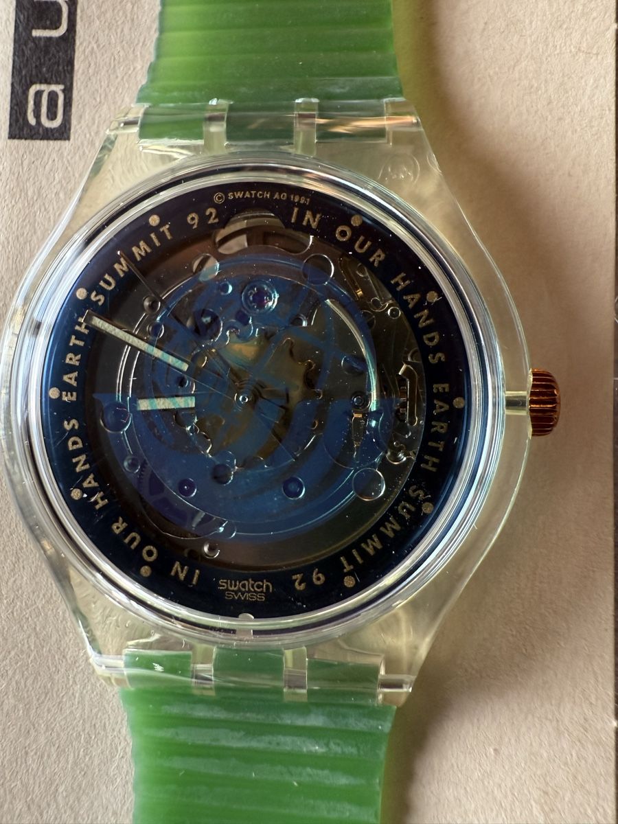 Swatch Orologi: SWATCH AUTOMATIC EARTH SUMMIT 1992 – Nuovo e nell'imballaggio originale da Quinto venduto da Ticino_69 2