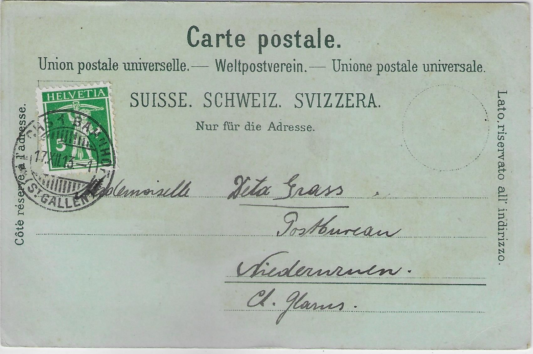 Cartes postales: Gruss aus Buchs-Werdenberg - Litho – D'occasion à Ettingen par Kartenplanet 1