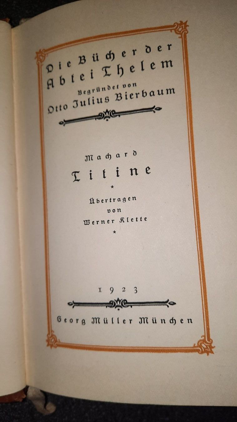 Libri: TITINE, VON MARCHARD ALFRED – Usato da zürich venduto da gabab 3
