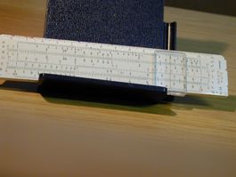 ARISTO RECHENSCHIEBER Nr. 89 KOMPLETT mit Lederpouch