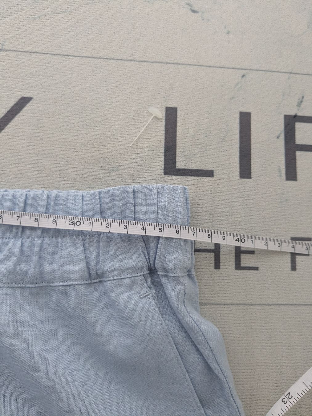 Pantaloni: Kurze Hose Kate Storm Grösse S hellblau, Leinen – Usato da Rorschach venduto da olg_5qq2 5
