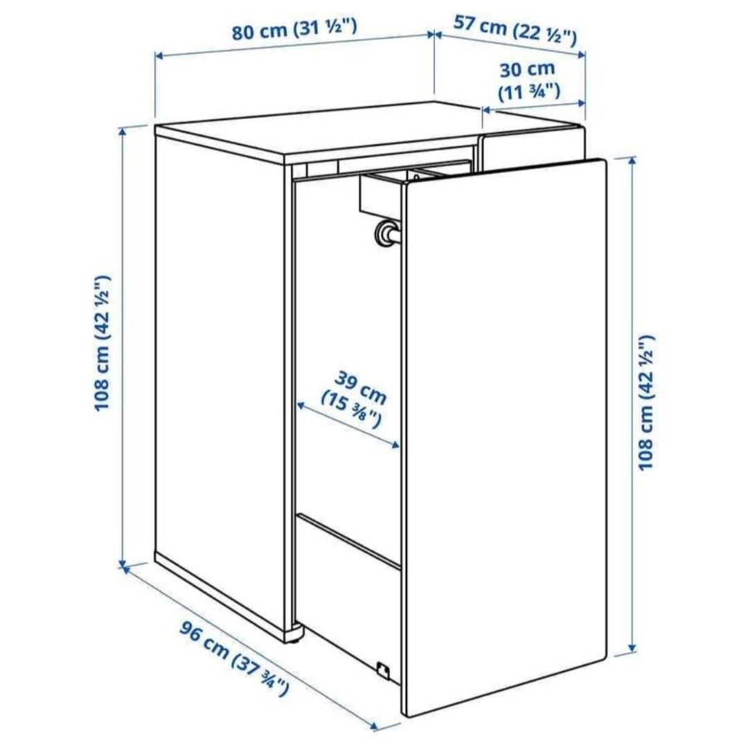 Armadi: Weisser IKEA Hochschrank mit Auszug – Usato da Mauren venduto da MaJa_1117 4