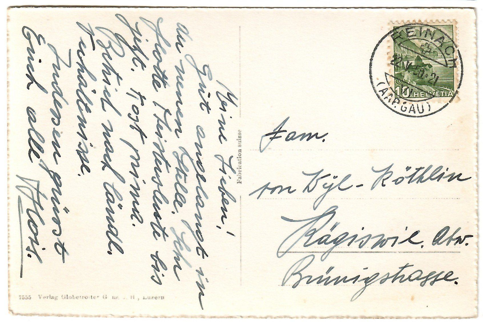Cartoline postali: Ansichtskarte   Reinach   (Aargau) – Usato da Kerns venduto da etma3 1