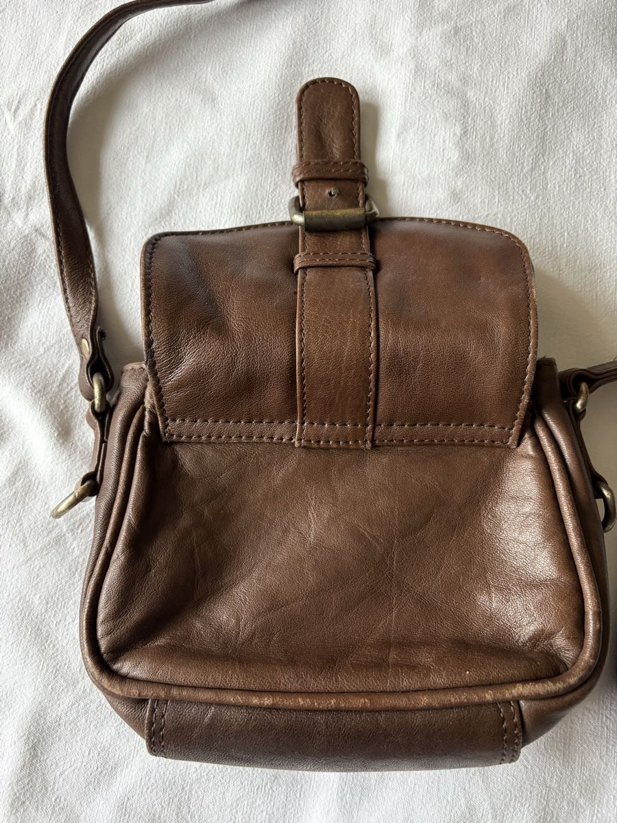 Borse da donna: kleine Ledertasche dunkelbraun – Usato da Baden venduto da jdif 3