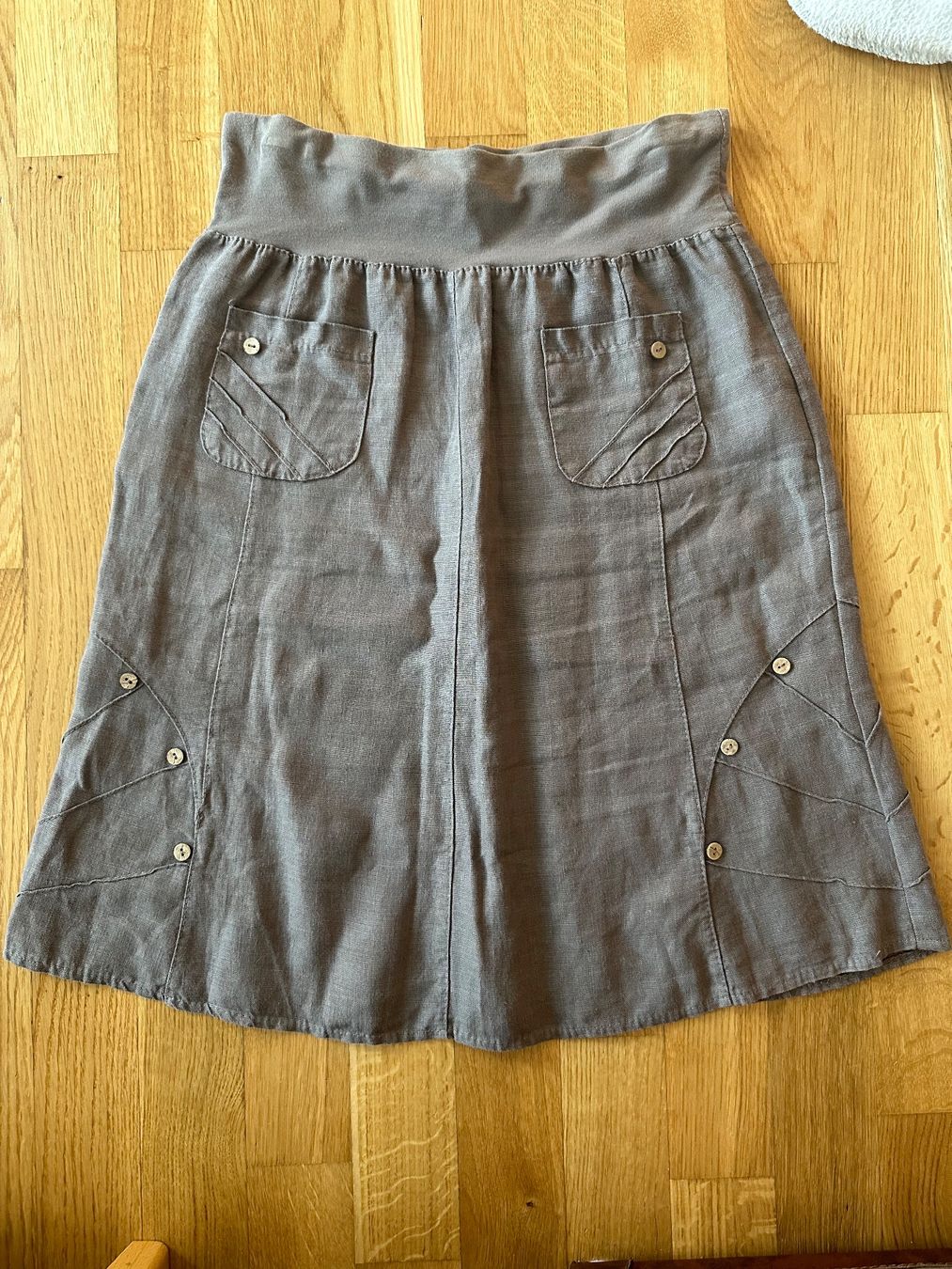 Gonne: Leinen Rock taupe S – Usato da Rothenburg venduto da wer_g9fd 6