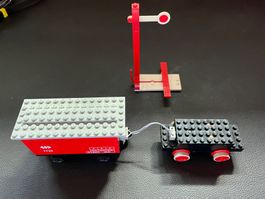 Moteur et wagon piles 4.5 V avec signal état correct