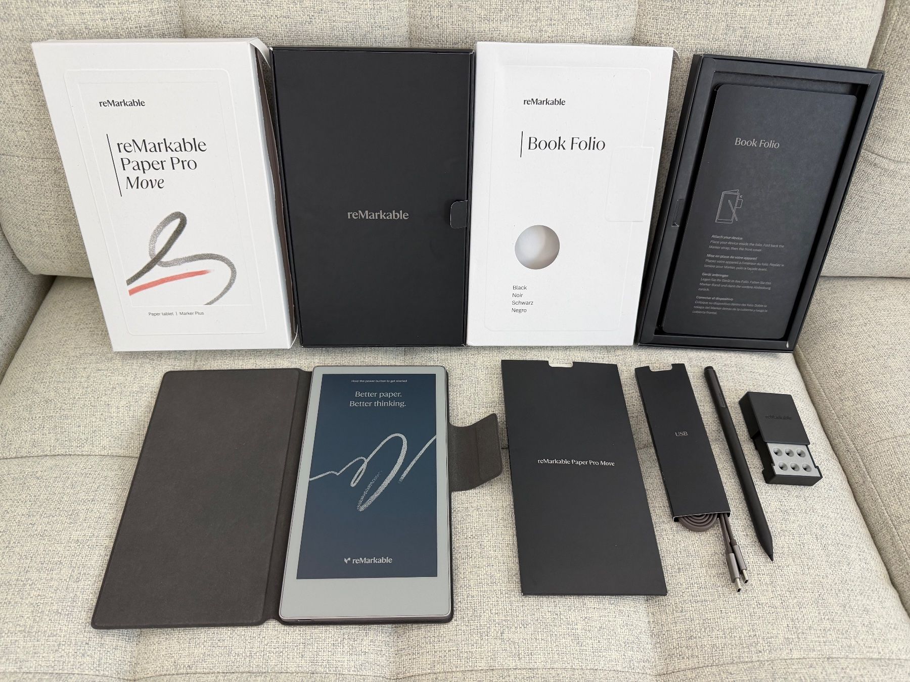 reMarkable Tablet PC: reMarkable Paper Pro Move, Marker Plus&Premium Leather Folio – Usato da Riehen venduto da Nyenhuis