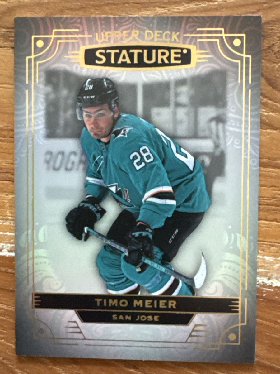 NHL Carte collezionabili: Timo Meier Upper Deck Stature Karte – Usato da Grüningen venduto da Peterpan99