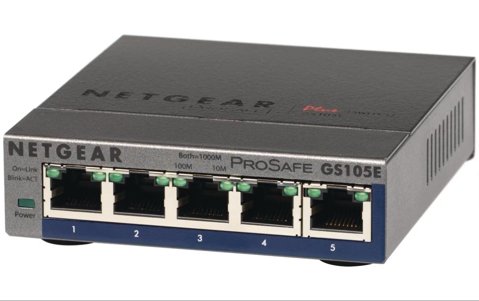 Netgear Hub & Switch: Netgear ProSafe plus Switch GS105E – Usato da Root venduto da Tech-Nick