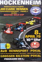 Original Rennprogramm Jim Clark Rennen Hockenheim von 1979