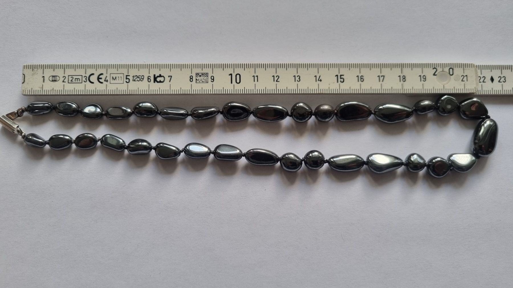 Catenine: NEU: Hämatitkette ca. 44cm – Nuovo (secondo la descrizione) da Belp venduto da MaSu39 1