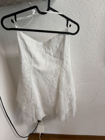 Kleid weiss Spitze Grösse M gut erhalten