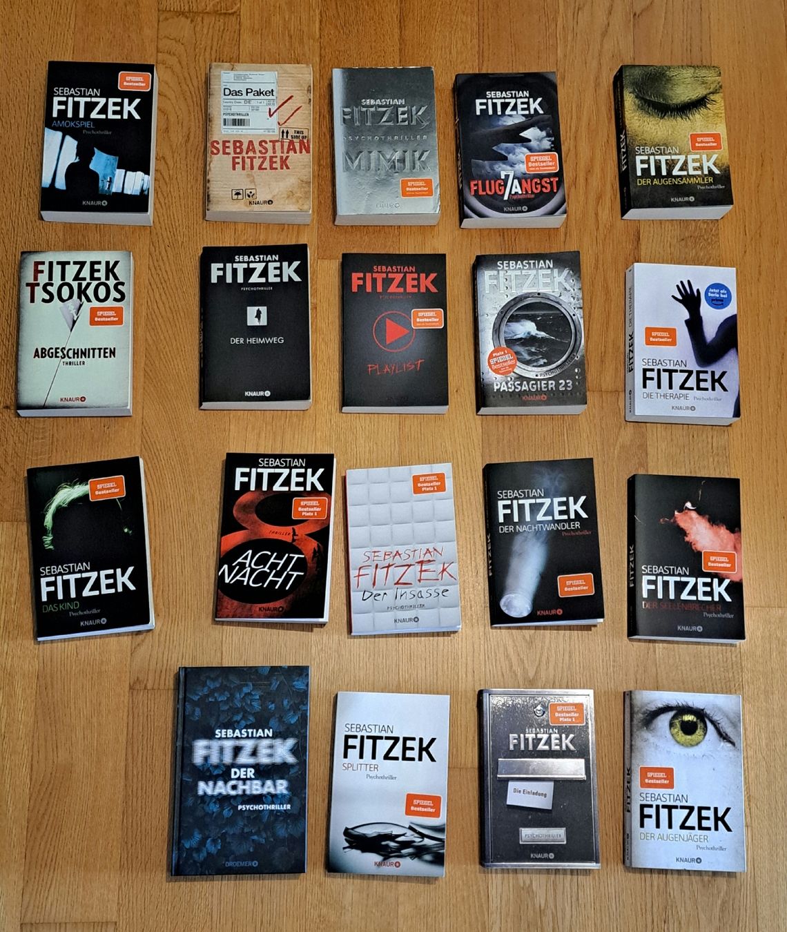 Bücher: Sebastian Fitzek Bücher Sammlung (19 Stück) – Gebraucht aus Seengen von ja6_65wp