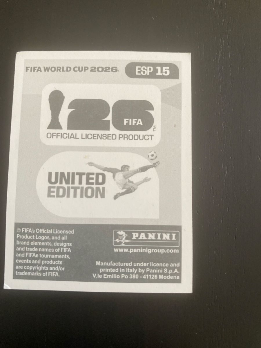 Panini Carte collezionabili: PANINI ESP 15 FIFA World Cup 2026 – Nuovo (secondo la descrizione) da Baden venduto da Dunkelheit 1