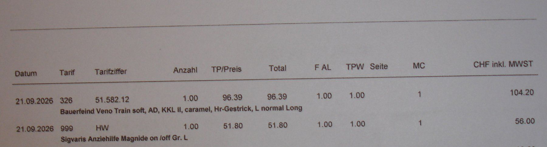 Chaussettes: BAUERFEIND Kniestrümpfe – Neuf (Voir description) à Oberentfelden par gip_6mww 5