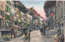 THUN, Hauptgasse, alte AK, belebt!