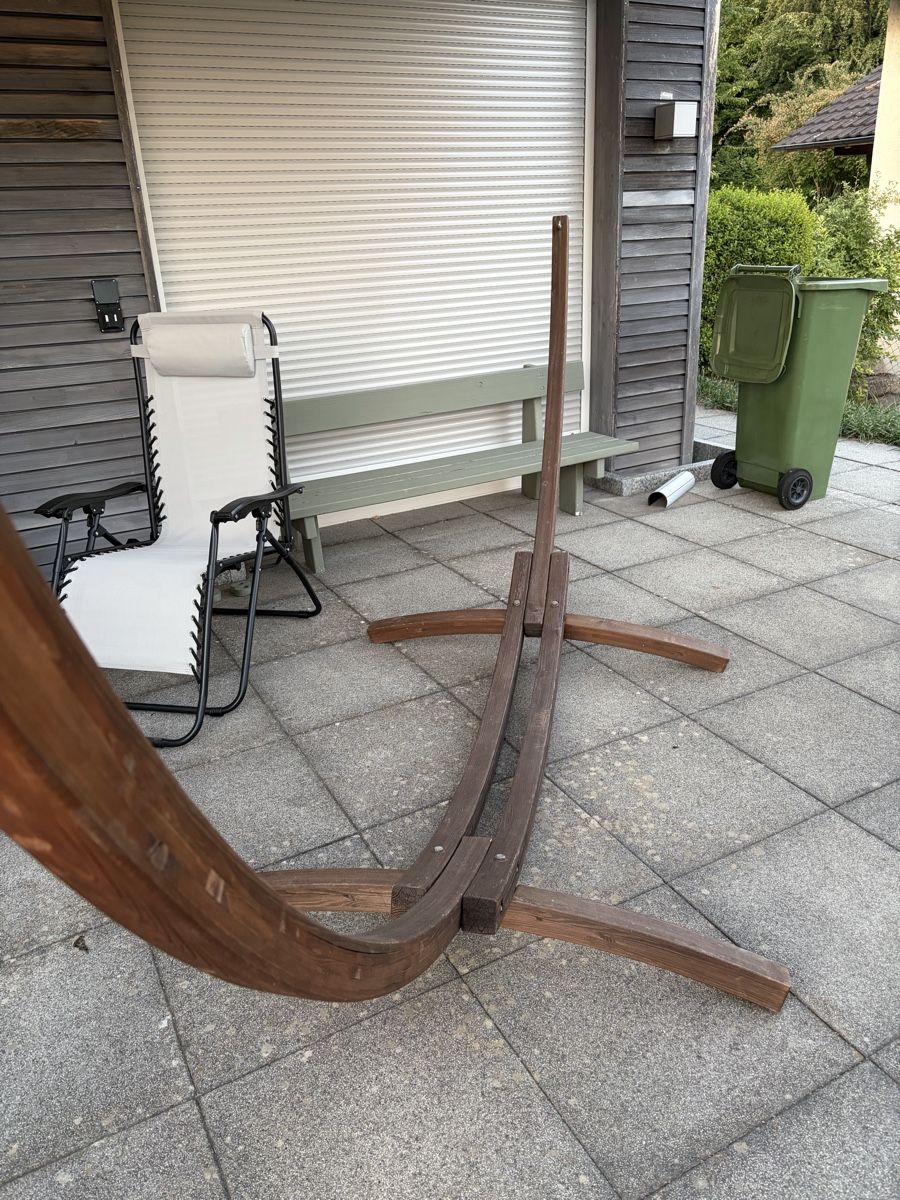 Hängematten: Hängematte mit Holzgestell – Gebraucht aus Tagelswangen von Gizzmo..77 1