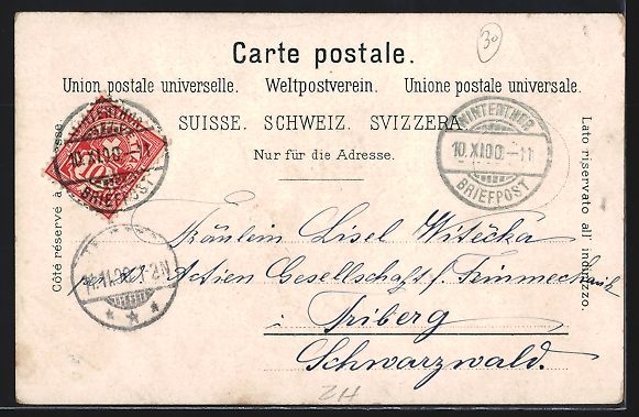 Cartes postales: Winterthur, Technikum mit Strassenpartie – D'occasion à Berlin par bartko-reher 1