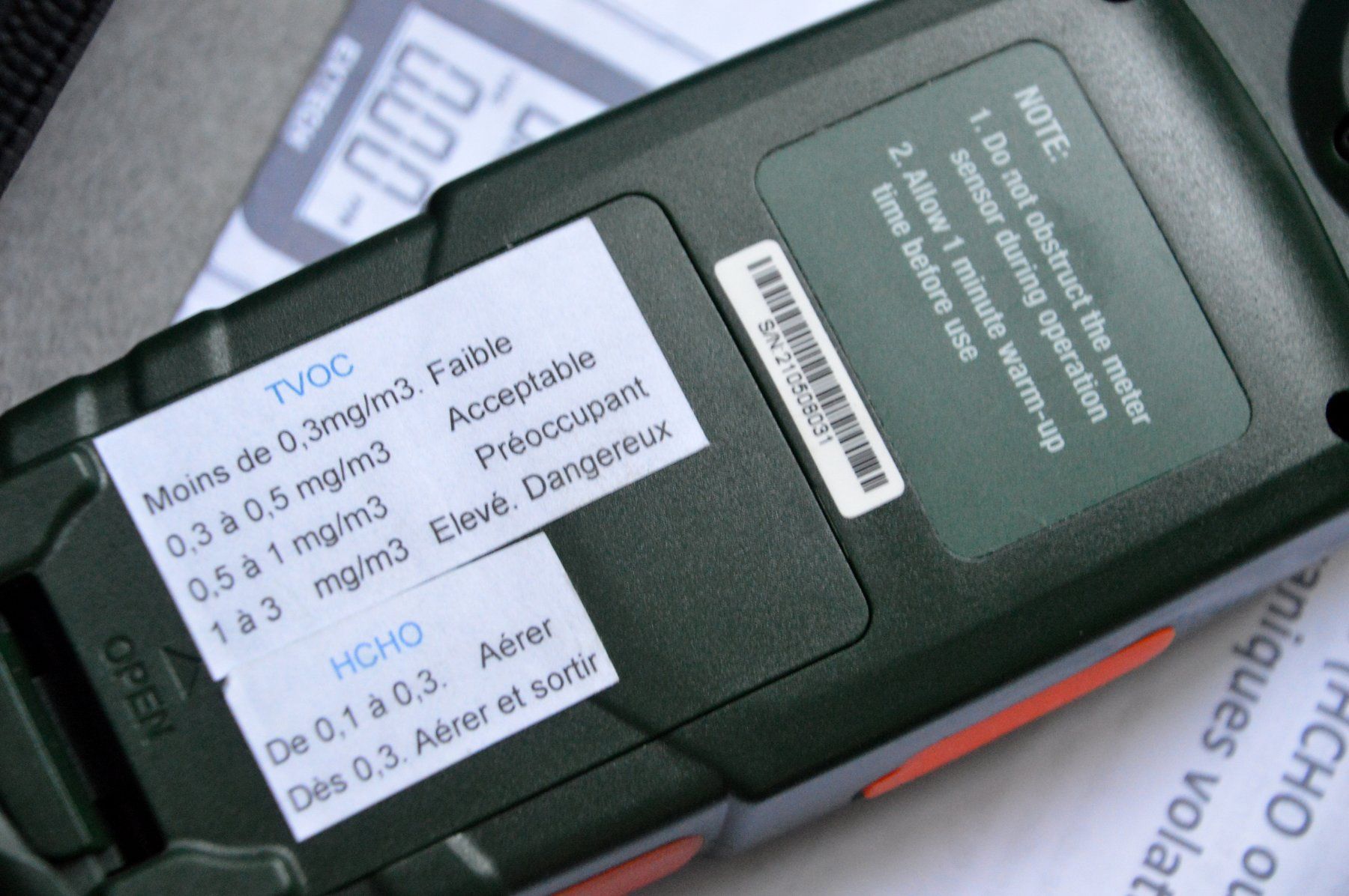 Misurare: Extech VFM200 Formaldehyd-Prüfgerät  Testeur de formaldéhyde – Usato da Collonges venduto da arashee 5