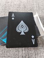Cartes de poker flexible imperméable bleu/noire