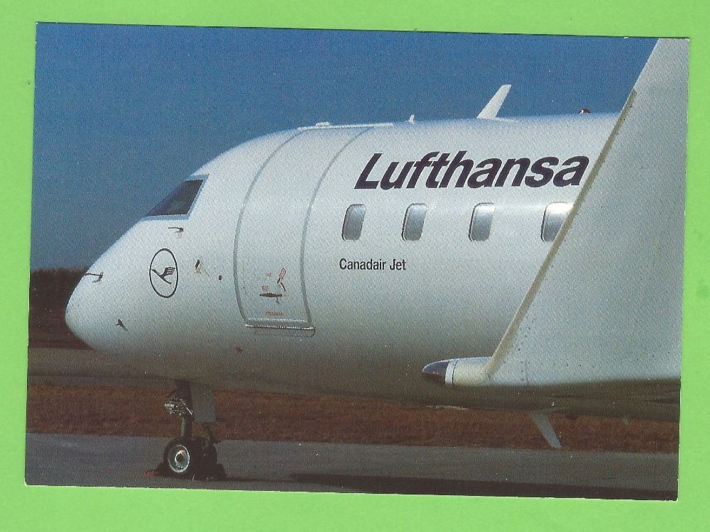 Cartoline postali: Lufthansa  Canadair Jet Flugzeug – Usato da Zürich venduto da t24_de
