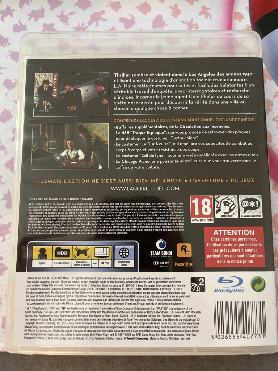 Spiele: L.A. Noire - PlayStation 3 – Gebraucht aus Cernier von Kairjo 1