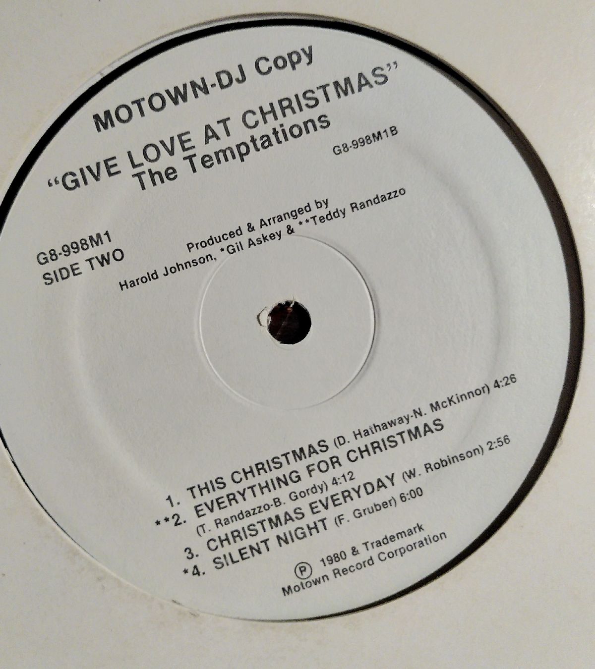 Dischi in vinile: The Temptations " x mas songs " – Usato da Lausanne venduto da Soulbrother 2