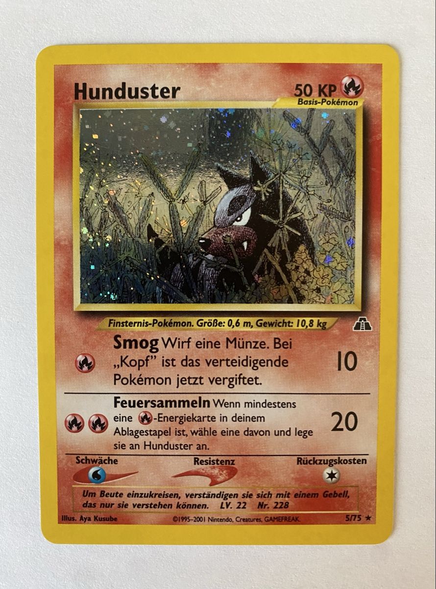 Pokémon Sammelbilder & Trading cards: Hunduster Neo Discovery – Gebraucht aus Herznach von Terratemptrop