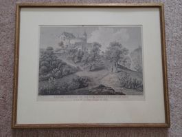 Schloss BIRSECK  Orig. Kupferstich Perignon um 1780