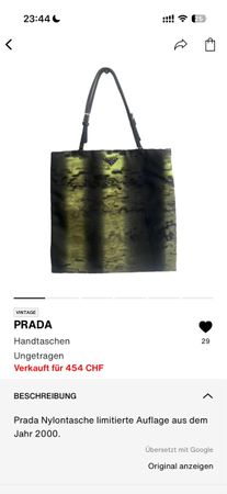 prada limitierter bag