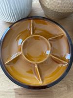 6 Fondueteller braun aus Keramik