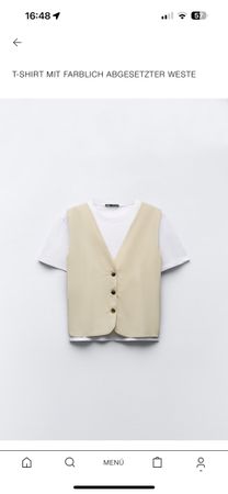 T-Shirt mit Weste Neu (L)