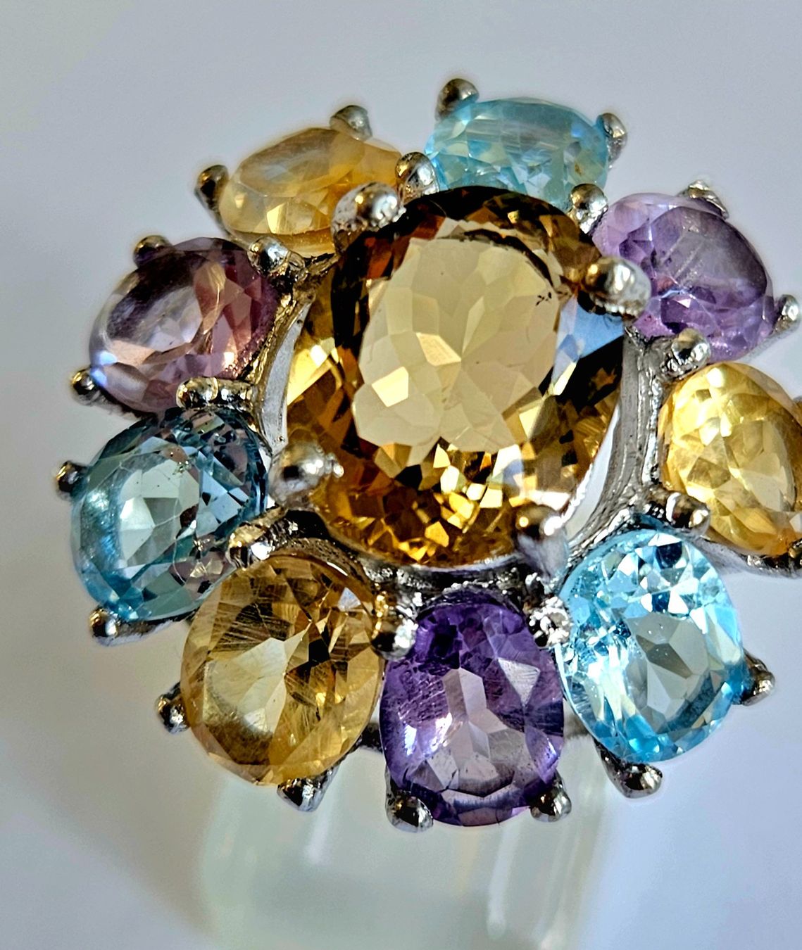 Anelli: Edelstein Fingerring Blume – Nuovo e nell'imballaggio originale da Zürich venduto da adriben 3