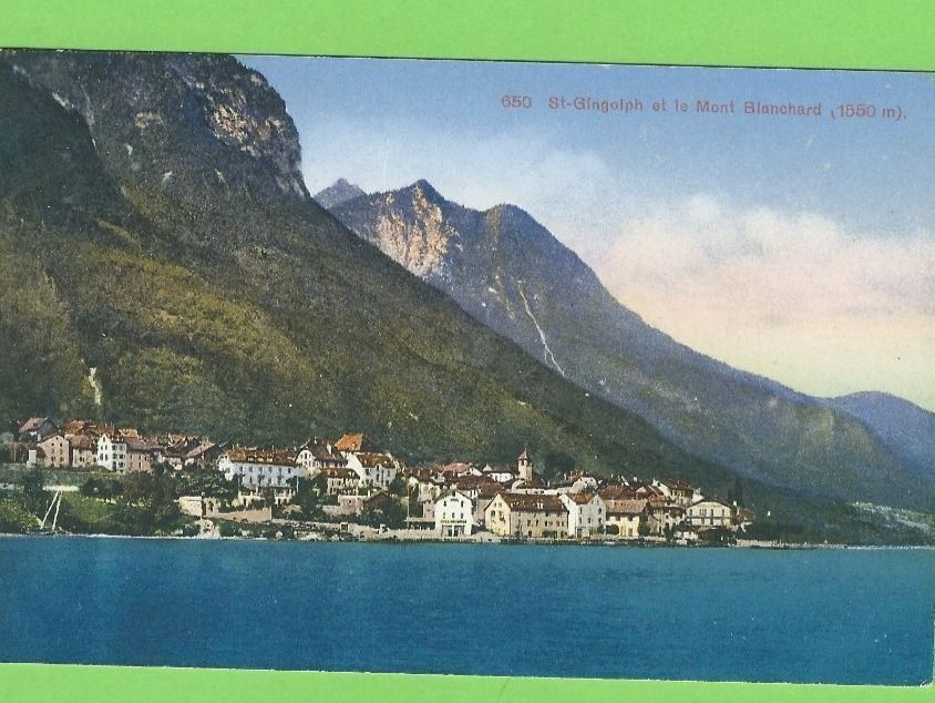 Cartoline postali: St-Gingolph et le Mont Blanchard – Usato da Zürich venduto da t24_de