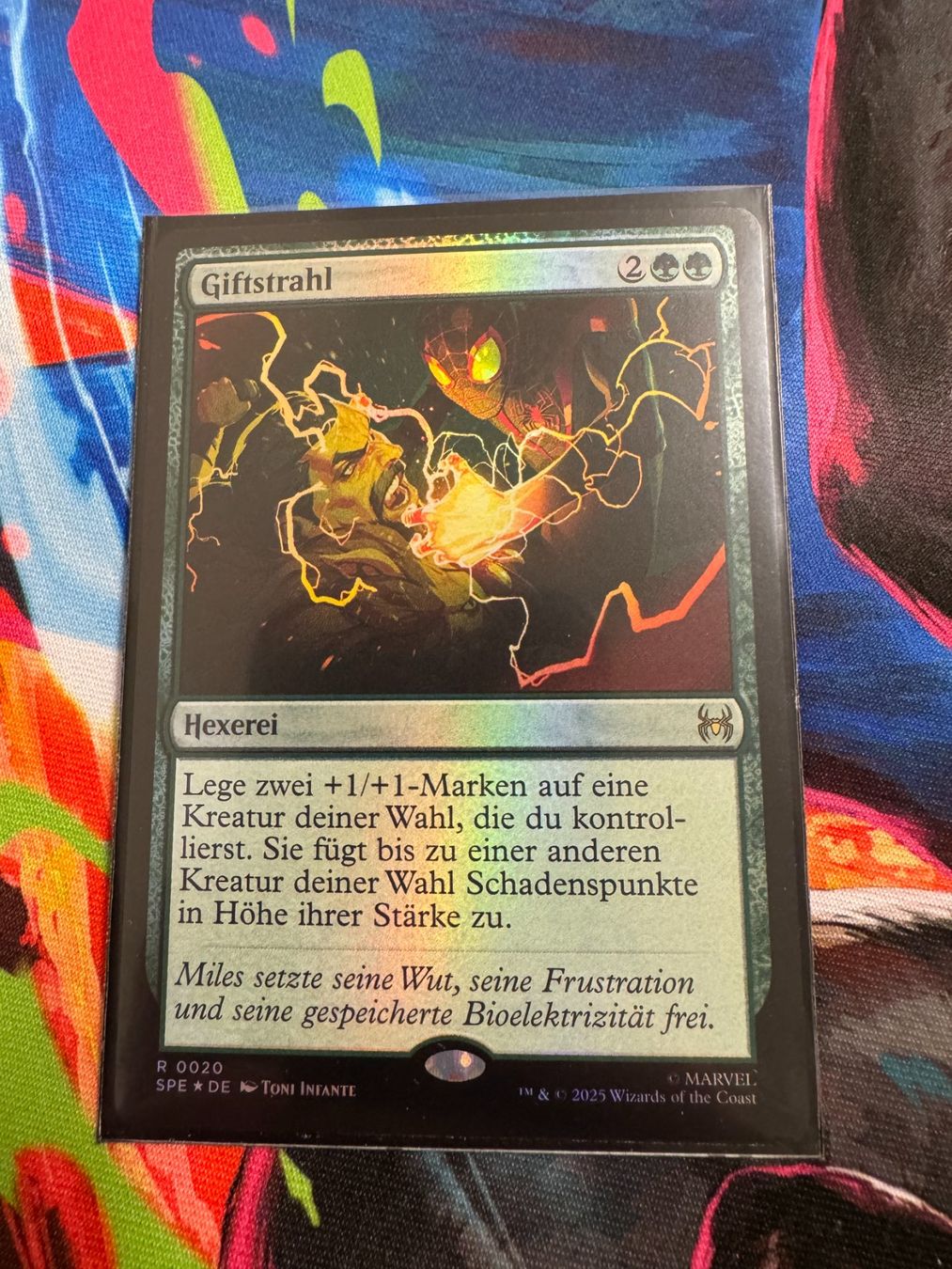 Magic The Gathering Carte collezionabili: Giftstrahl - Foil - Marvel's Spider-Man - Magic – Nuovo (secondo la descrizione) da Bülach venduto da Pfrenzel
