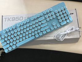 TK950 Mechanische Tastatur, neuwertig, Retro Look, Top!
