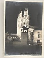 Zürich, Hans Waldmann Denkmal, Grossmünster