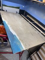 2 Spanplatten 200x100x2cm verbastelt