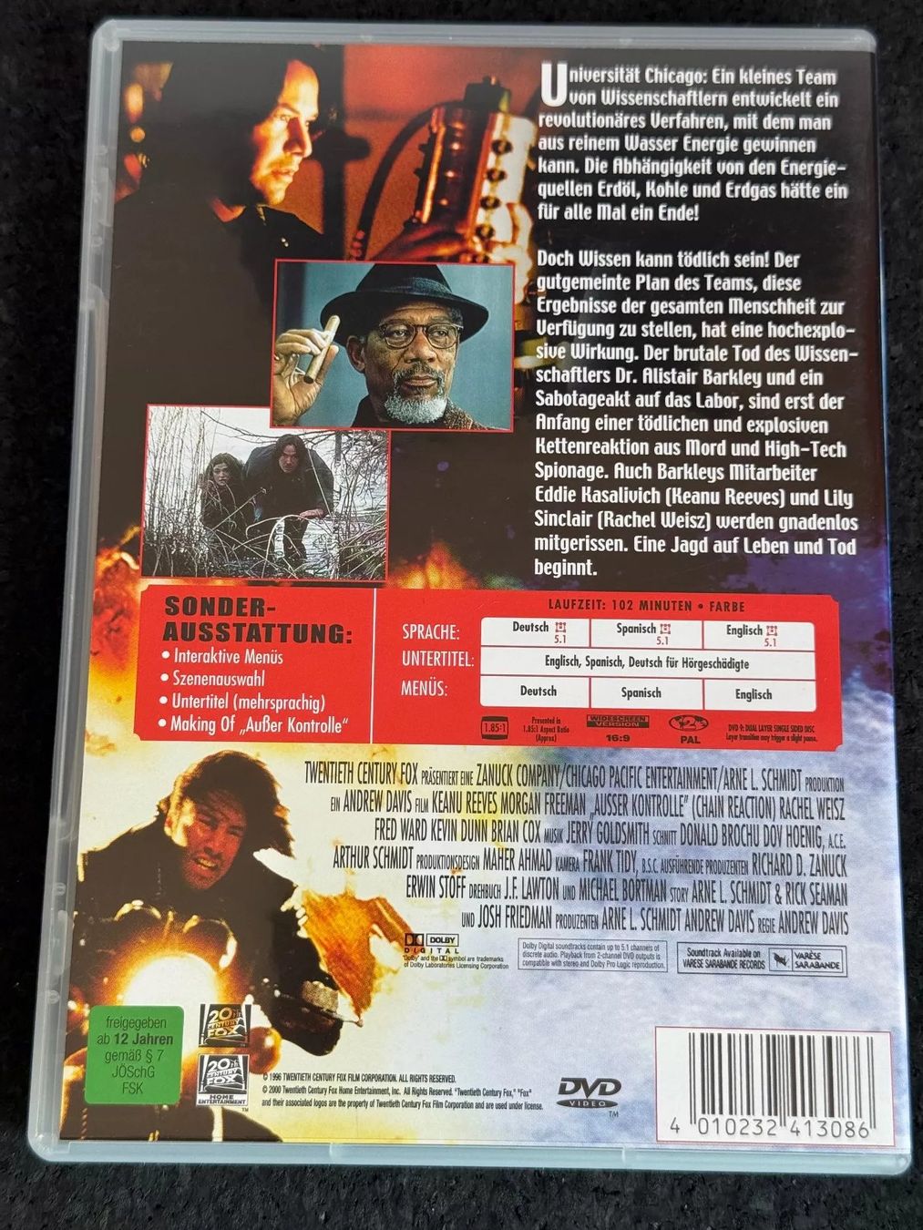 Tutti i DVDs: Ausser Kontrolle "Chain Reaction" DVD DE/EN/SP – Usato da Fribourg venduto da tschjoly 1