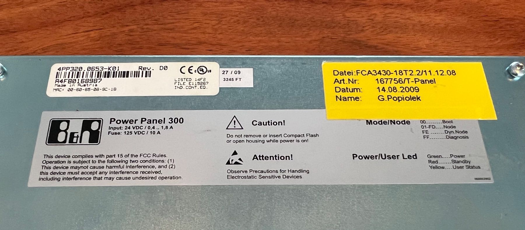 Sistema di controllo: B&R Powerpanel 300 – Usato da Romanshorn venduto da DonRicardoo 2