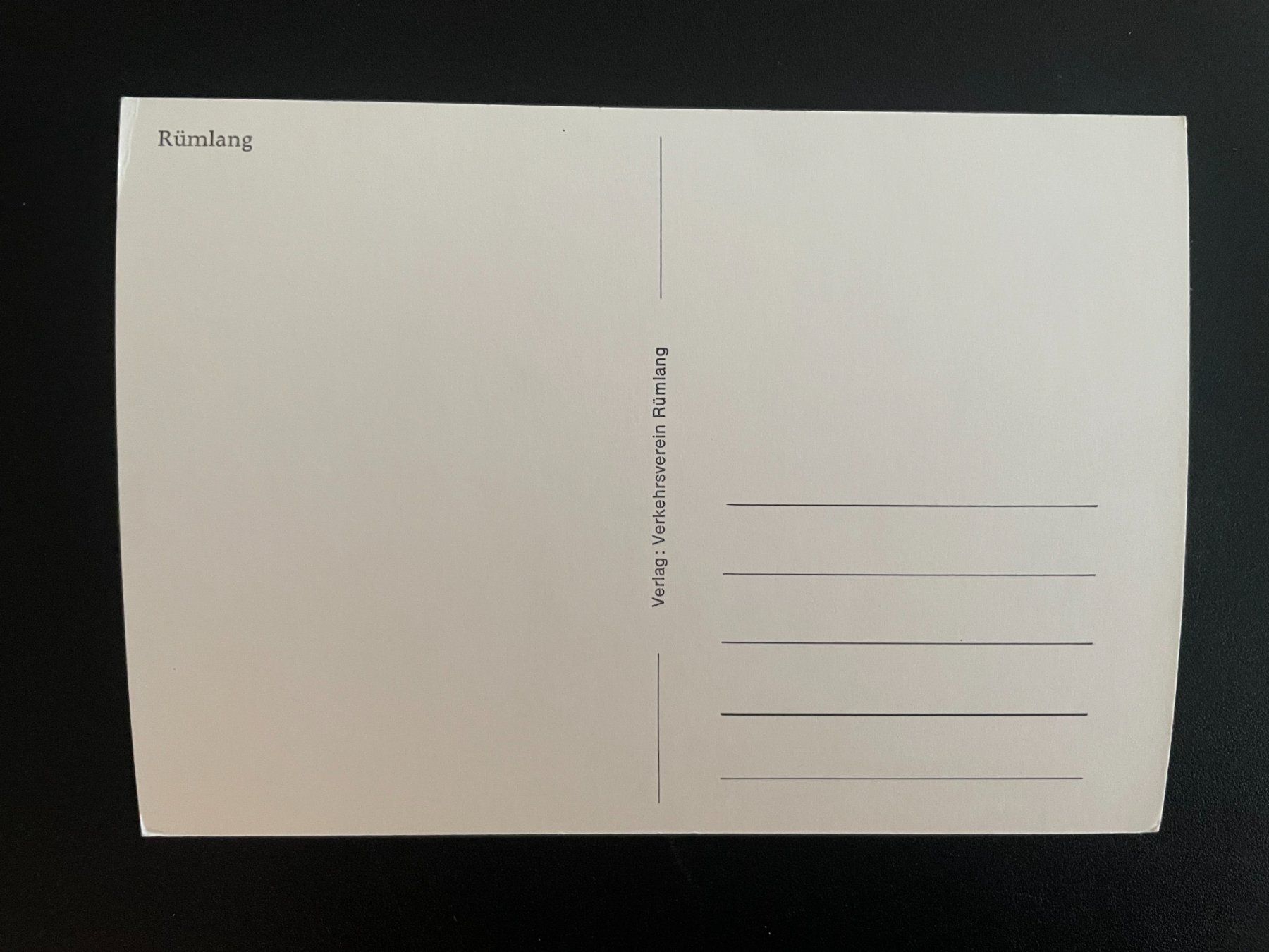 Cartoline postali: AK ZH Rümlang – Usato da Thal venduto da Danny82 1