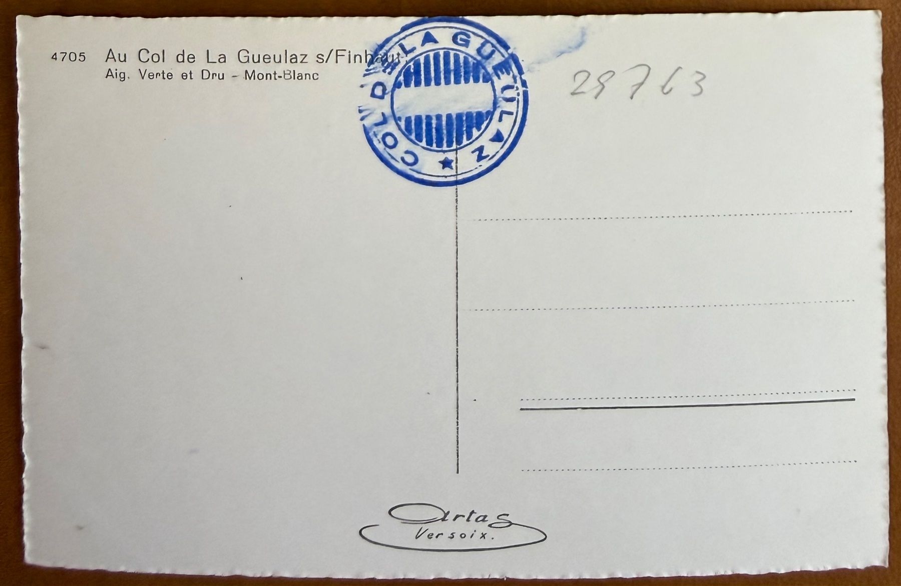 Cartoline postali: Finhaut - Col de La Gueulaz - Cabane 1963 – Usato da Lutry venduto da Ediego 2