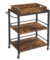 Servierwagen mit abnehmbarem Tablett