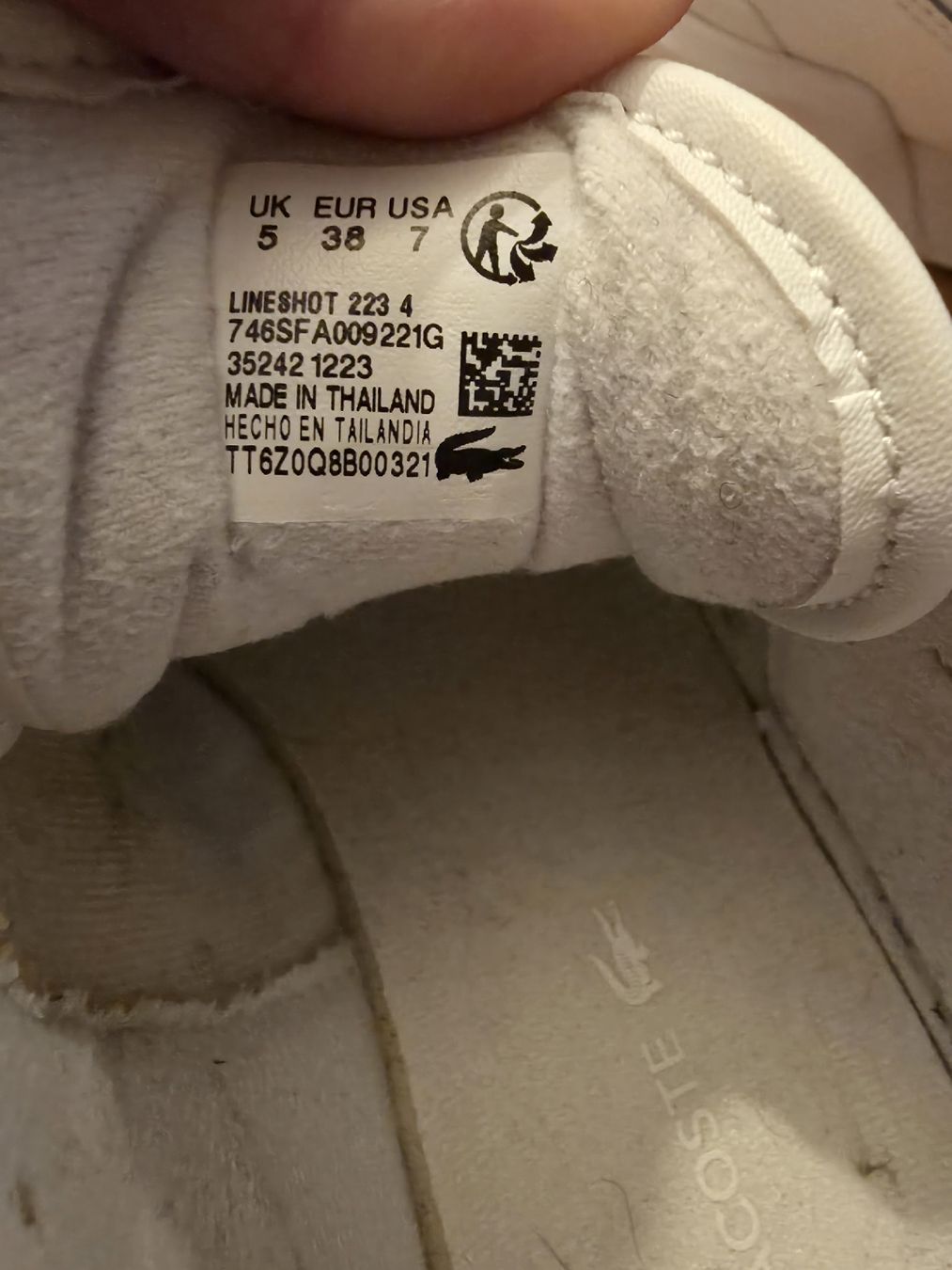 Lacoste Scarpe da uomo: baskets sneakers Lacoste blanches 38 – Nuovo (secondo la descrizione) da Corcelles-Payerne venduto da Shielddd 2